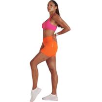 Short Fitness LSport Feminino Lupo Cós Com Borda Interna Com Silicone Sem Costura de Academia Basic