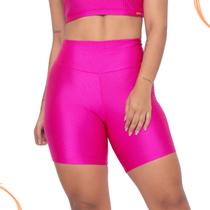 Short Fitness Malha Canelado Trilobal Feminino Academia