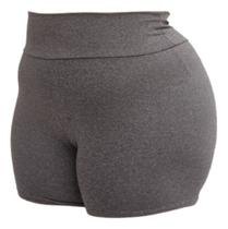 Short Fitness Plus Size Feminino Curto Reforçado Cós Alto
