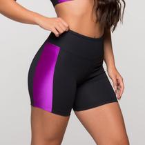 Short Fitness Poliamida Faixa Roxa Havaí