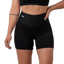 Short fitness preto poliamida - urbativa fitness