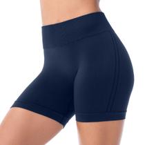 Short Fitness Rib Cós Largo e Alto Navy