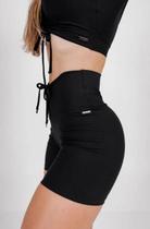 Short fitness Slim Preto Empina Bumbum P M G