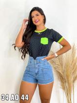 Short hot cos ponta barra dobrao