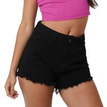 Short Hot Pant Preto Lady Rock