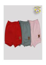 Short Infantil Feminino Suedine Liso - Bicho Molhado Short Infantil Feminino Suedine Liso - Bicho Molhado
