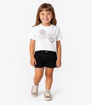 Short Infantil Jeans Com Bolsos Select Preto Short Infantil Jeans Com Bolsos Select Preto
