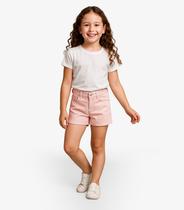 Short Infantil Jeans Com Bolsos Select Rosa Short Infantil Jeans Com Bolsos Select Rosa