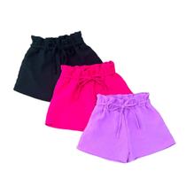 Short Infantil Menina Blogueirinha Mini Diva Lançamento Luxo