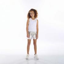 Short Infantil Menina - Cinza - 52309-567 Short Infantil Menina - Cinza - 52309-567