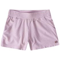 Short Infantil Menina Com Bolsos Laterais - Roxo - 6