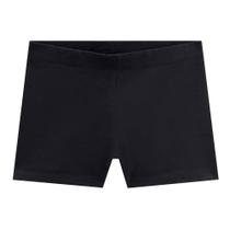 Short Infantil Menina Cotton Preto Kukiê