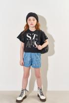 Short Infantil Menina Estrelas Jeans CTV