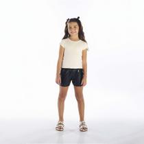 Short Infantil Menina - Preto - 52309-51 Short Infantil Menina - Preto - 52309-51
