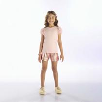 Short Infantil Menina - Rosa - 52309-11 Short Infantil Menina - Rosa - 52309-11