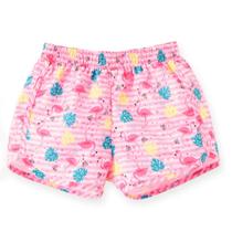 Short Infantil Menina Rosa Tactel Pingo Lelê