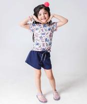 Short Infantil Moletinho Clochard Marisa Tam 4 a 10 Az-34144 Short Infantil Moletinho Clochard Marisa Tam 4 a 10 Az-34144
