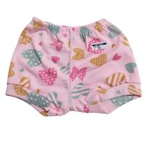 Short Infantil para Meninas em Malha Ribana Estampas Variadas