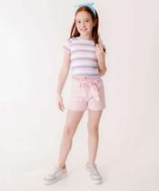 Short Infantil Textura Clochard Marisa Tam 4 a 10-26059 Short Infantil Textura Clochard Marisa Tam 4 a 10-26059