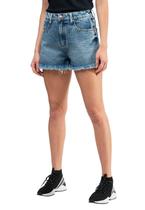 Short Jeans Barra Desfiada Guess Azul