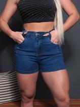 Short Jeans Básico Com Pinça New Vintage de Bolso Forro