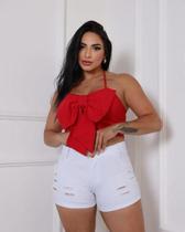 Short Jeans Branco Feminino Ano Novo 36 ao 44