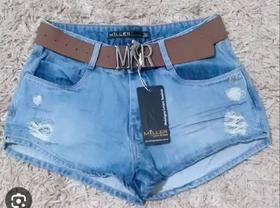 Short Jeans com cinto MR