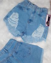 short Jeans com destroyed short Jeans com destroyed