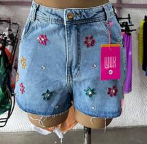 Short jeans com strech Tamanho M