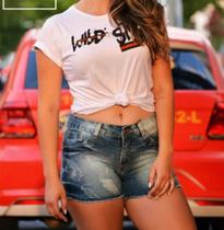Short jeans curto feminino tamanho 38