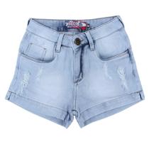 Short Jeans Desfiado Delavê Rodeo Western Feminino 24702