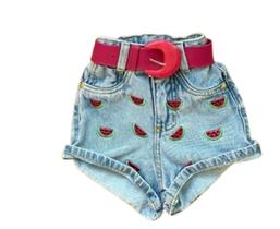 Short jeans Disney feminino - roupa menina