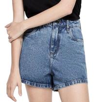 Short jeans dzarm reto cintura alta