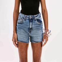 Short Jeans Easy Lança Perfume Hot Pants Pr26 Azul Feminino