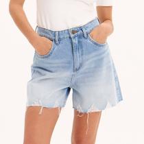 Short Jeans Easy Lança Perfume Mom Sh Ve25 Azul Feminino