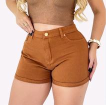 Short Jeans Feminino Charmoso Clássico Cintura Alta Tendência Verão Sofisticado Descolado Estiloso Short Jeans Feminino Charmoso Clássico Cintura Alta Tendência Verão Sofisticado Descolado Estiloso