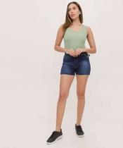 Short Jeans Feminino Cintura Alta-33008 Short Jeans Feminino Cintura Alta-33008