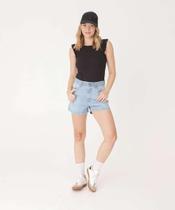 Short Jeans Feminino Cintura Alta Marisa-10042