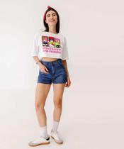 Short Jeans Feminino Cintura Alta Marisa-10046