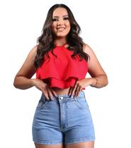 Short jeans feminino clear