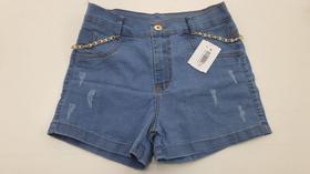 Short jeans, feminino com cinto, tamanho 40 Short jeans, feminino com cinto, tamanho 40
