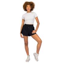 Short Jeans Feminino Confortável em Algodão Cintura Alta