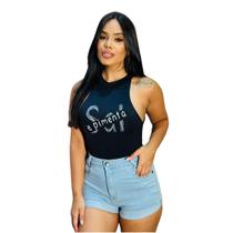 Short Jeans Feminino Curto Botão Barra Dobrada Cintura alta Short Jeans Feminino Curto Botão Barra Dobrada Cintura alta