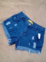 Short jeans feminino desfiado