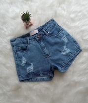 Short jeans feminino Juvenil.