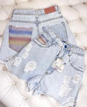 Short jeans feminino