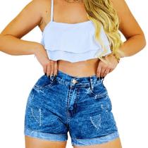 Short Jeans Feminino Valoriza a Silhueta Liberdade ao Movimento Moderno e Confortável