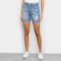 Short Jeans GAP Cintura Alta Destroyed Feminino