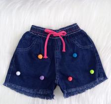 Short Jeans Infantil Menina 2 à 4 anos
