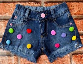Short jeans infantil